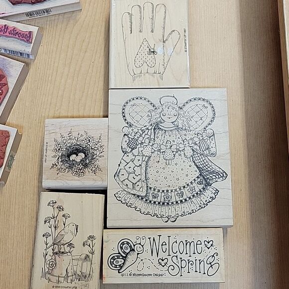 Stampin Up lot of 29 spring stamps and ink pads (set M) - Picture 10 of 12